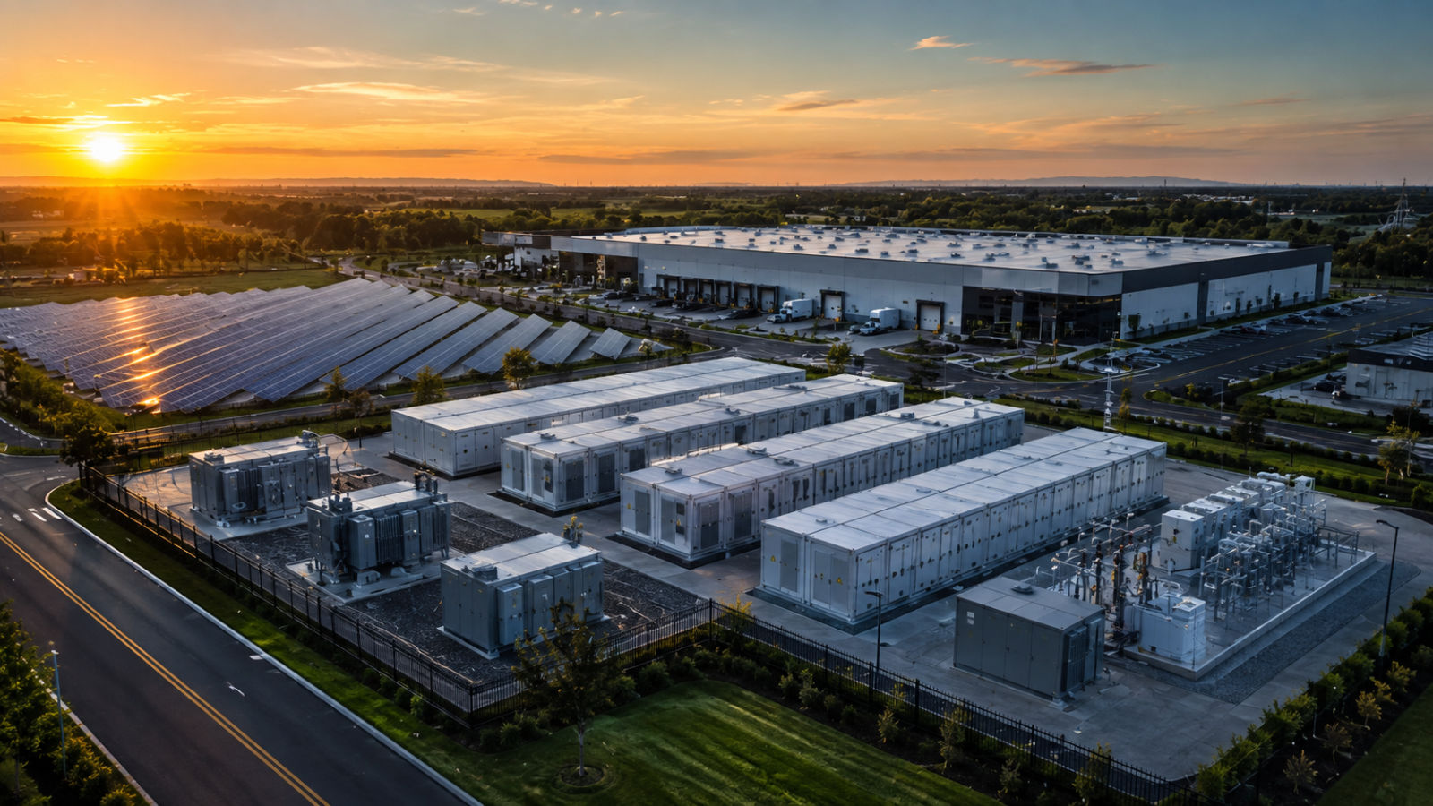 Commercial battery cells stack infrastructure